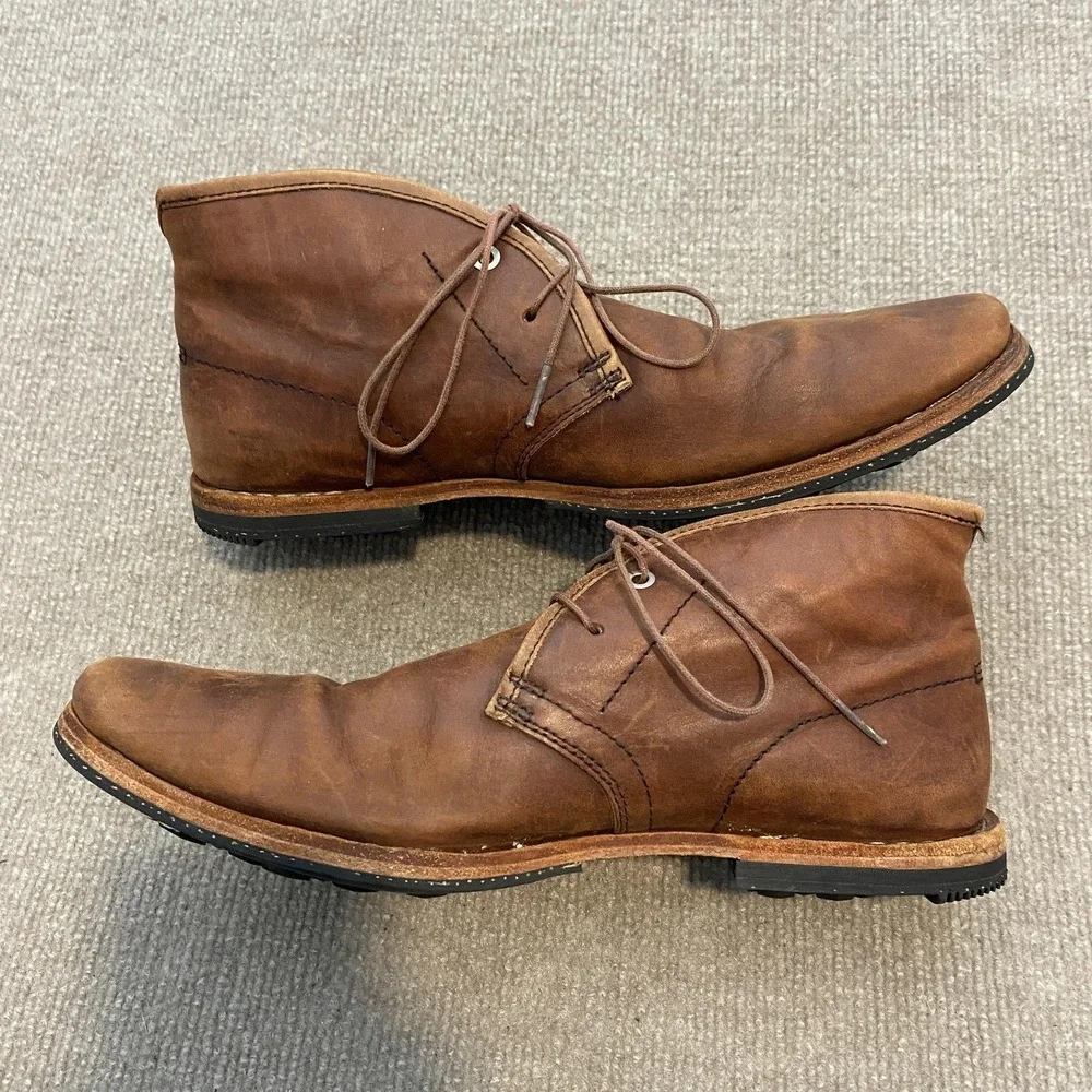 Timberland Boot Company Boots Mens Size‎ 9 Brown Leather Chukka Casual 75509